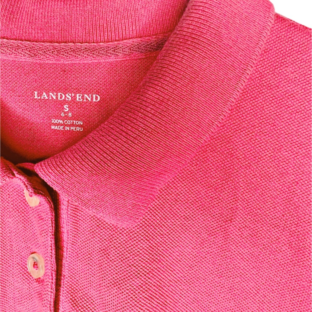 Land’s End Polo Pink Size 6-8